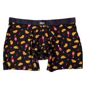 1 Saxx Men's Vibe Xtra Soft Comfort Boxer Brief Size XXL Tacos